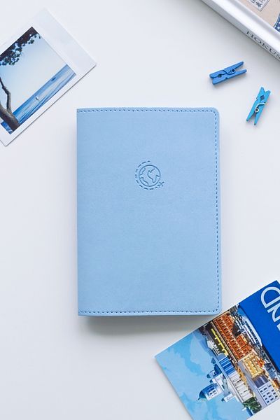Matt Notebook Blue Passport Case