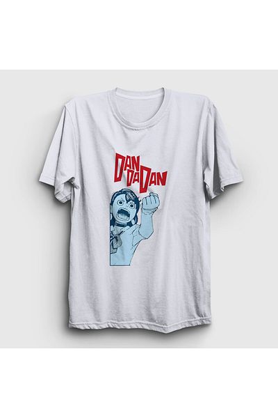 Presmono Angry Momo Ayase Unisex Λευκό T-Shirt Anime - Dandadan 506420 ττ
