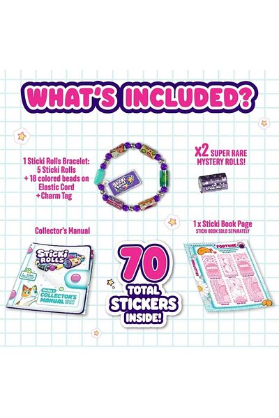 Doğan Oyuncak Dünyası Best DIY Sticker Jewelry Set - Sticki Rolls and Spare Tape