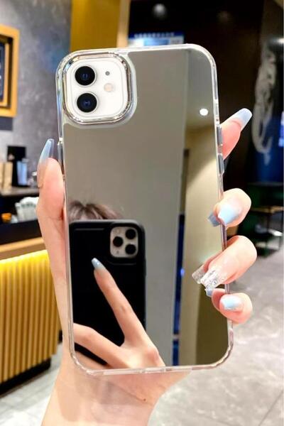 3GEN CASE حافظة سيليكون مضادة للصدمات مع مرآة متوافقة مع هاتف iPhone 12 وiPho...