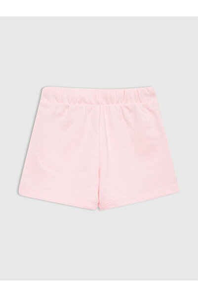 GAP Kız Bebek Açık Pembe Gap Logo Fransız Havlu Kumaş Şort