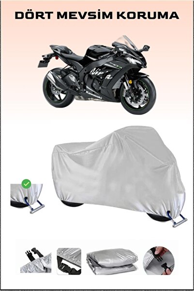 Breen دراجة نارية بقفل متوافق مع Kawasaki Ninja ZX-10RR - قماش متين آمن ومقاو...