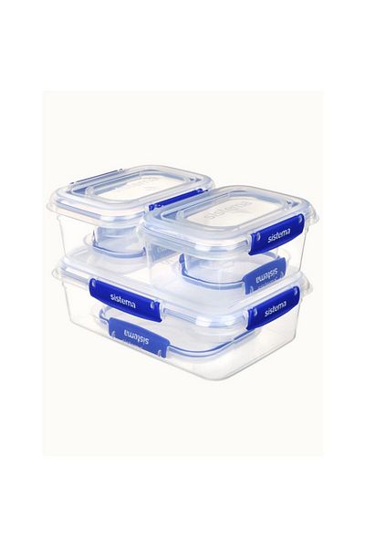 Sistema 6-Piece Leak-Proof Klip It Plus Food Storage Container Set