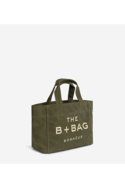 Bonheur Canvas Green Tea Small Tote Bag