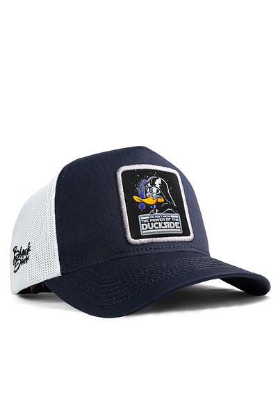 BlackBörk V1 Duckside Logo Navy μπλε-λευκό καπέλο Trucker