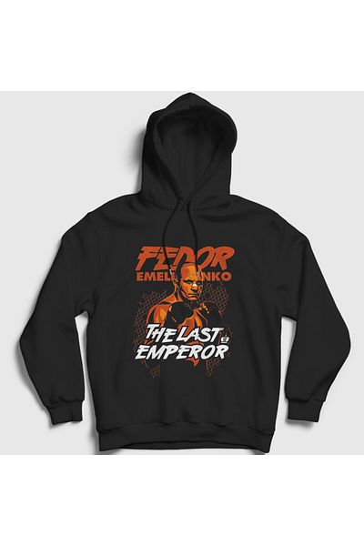 Presmono Унисекс суитшърт с качулка Emperor UFC MMA Fedor Emelianenko, черен, 508277tt