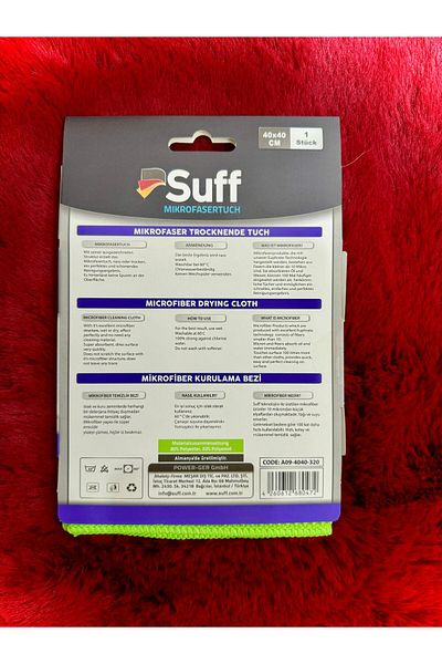Suff Veilchen Violette Microfiber Drying Cloth (40X40) 1 Piece
