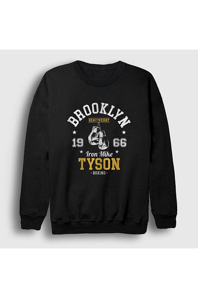 Presmono Φούτερ Mike Tyson Unisex Μαύρο Brooklyn Boxing Boxing 507358 ττ