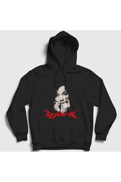 Presmono Унисекс черен суитшърт с качулка Björk V2 512617tt