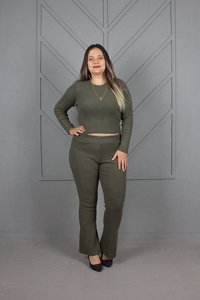 Truva XXL Plus Size Ribbed Suit
