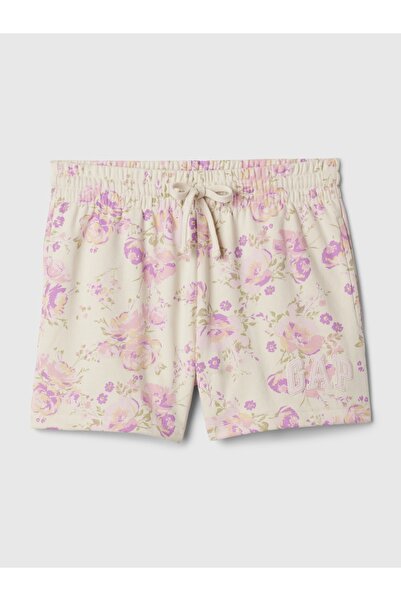 GAP Kadın Çok Renkli Logo Fransız Havlu Kumaş Şort