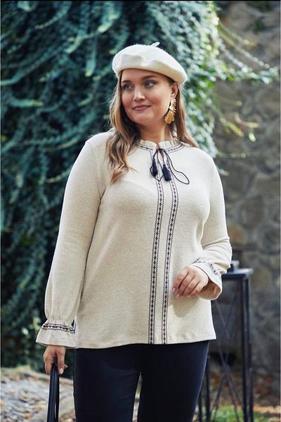 wear on collection Μπλούζα από μαλακό ύφασμα με κορδόνια