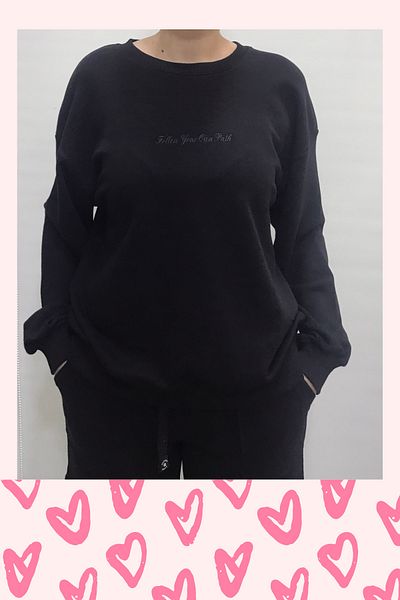 Nonno Kids Girl's Korean Style Oversi?Ze Waste Sweatshirt