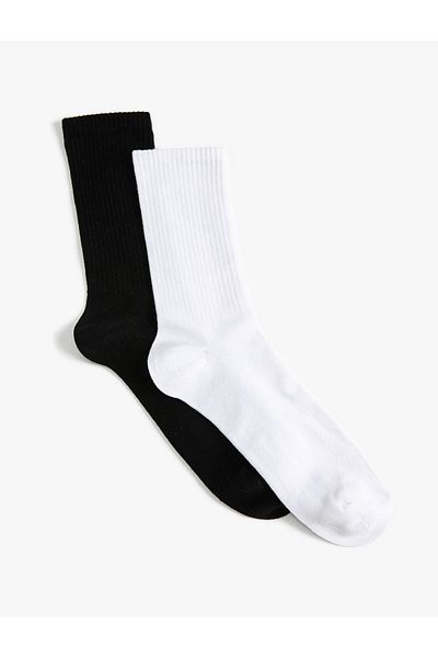Koton Set of 2 Socket Tennis Socks Multicolored