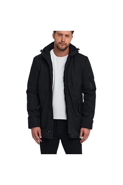Rodi Jeans Herren Kapuzenmantel, Winterjacke Herrenmantel Wasserdichtes Luxusdesign, Warme Jacke für Männer