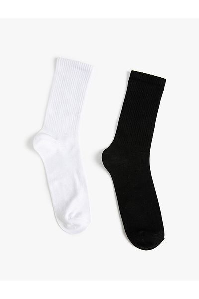 Koton Set of 2 Socket Tennis Socks Multicolored