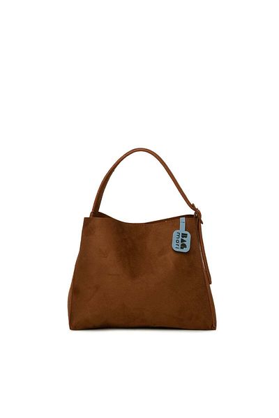 Bagmori Tan Women's Mini Belted Suede Bag m 000008570