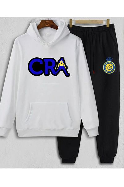 Pisa Art Cristiano Ronaldo Al Nassr Special Design Hooded Sweatshirt and Sweatpants Combo