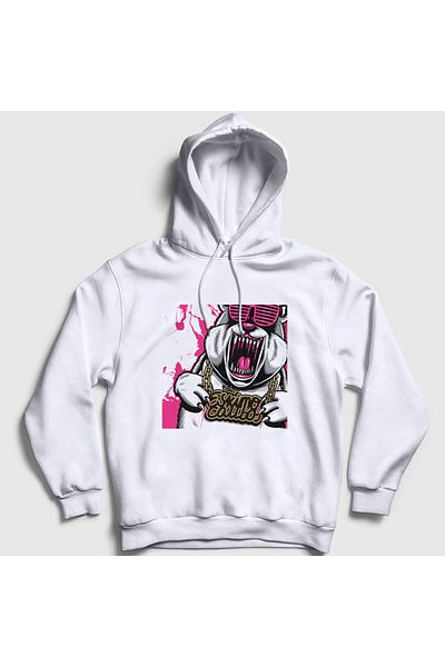 Presmono Φούτερ Unisex Λευκό ηλεκτρικό Eskimo Callboy με κουκούλα 508207 ττ