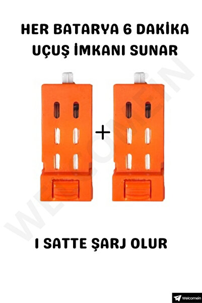 welcomein Mini Uzaktan Kumandalı Kameralı Katlanır Takla Atan Işıklı Telefona Bağlanır Çift Bataryalı Drone