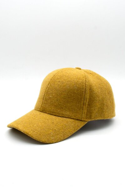 Külah Șapcă de baseball de iarnă din lână muștar pentru femei