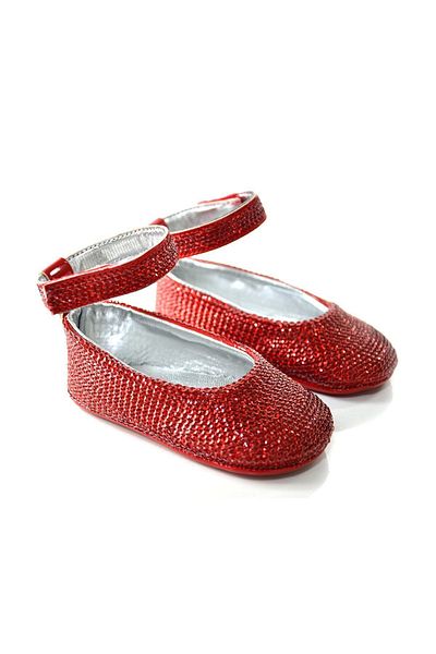 Freesure Sequin002 Red Baby Girl Booties, Baby Shoes