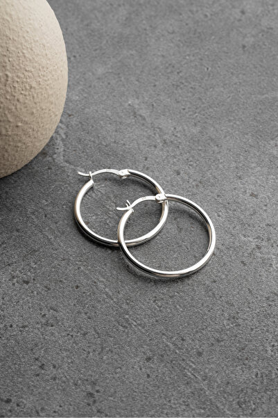 Silvano Jewelry 925 Ayar Gümüş Trend Halka Küpe