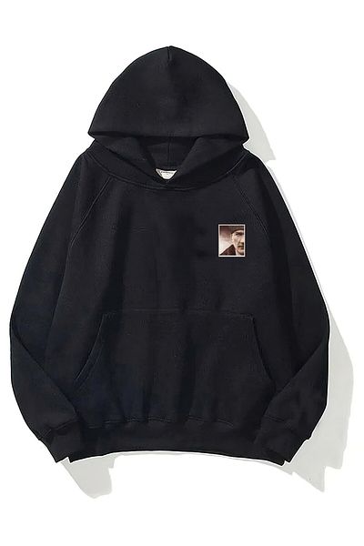 The Champ Clothing Унисекс суитшърт с качулка и полар с щампа на Мустафа Кемал Ататюрк