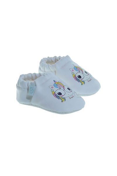 Freesure 241171 White Baby Girl Shoes, Baby Shoes, Non-Slip Sole