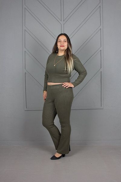 Truva XXL Plus Size Ribbed Suit
