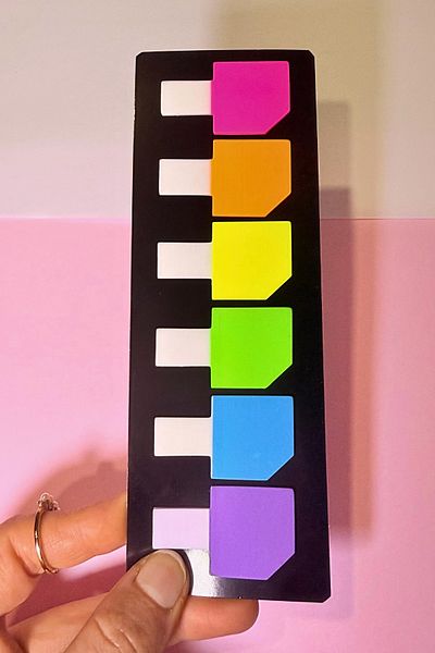 NaSaDAN Ice Cream Shaped Clear Adhesive Postit Bookmark Note Paper 120 Sheets