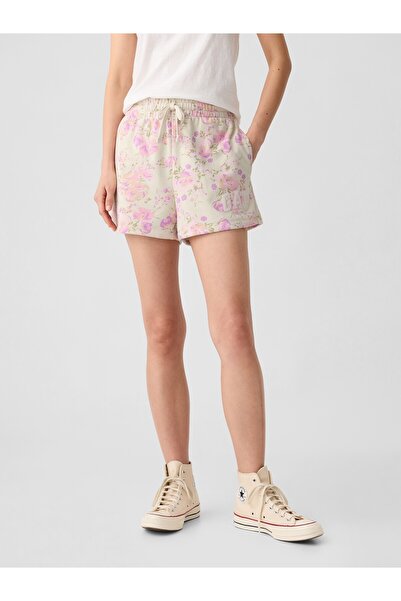 GAP Kadın Çok Renkli Logo Fransız Havlu Kumaş Şort
