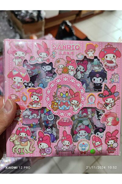oyuncakçı savaş & europe shop Kuromi My Melody Cinnamaroll Şeffaf Sticker Set...