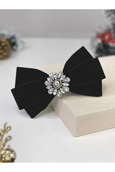 CSR Collection Cataramă franceză cu fundă din piatră de zircon din catifea