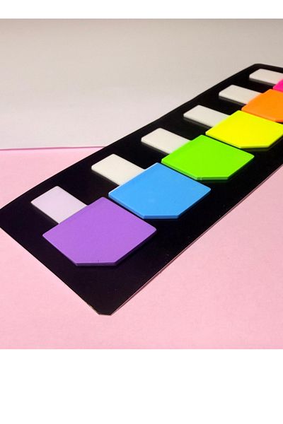 NaSaDAN Ice Cream Shaped Clear Adhesive Postit Bookmark Note Paper 120 Sheets