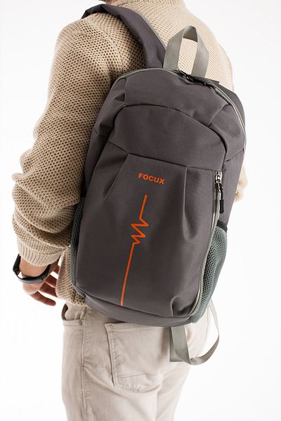 Fiyaka Nil-09 Outdoor (44cmx25cmx18cm) حقيبة ظهر يومية للجنسين حقيبة رياضية متعددة الأغراض باللون الرمادي