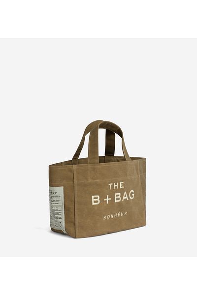 Bonheur Canvas Honey Mustard Small Tote Bag