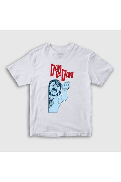 Presmono Tricou pentru copii unisex cu model Angry Momo Ayase Anime - alb, Dandadan 506449 tt