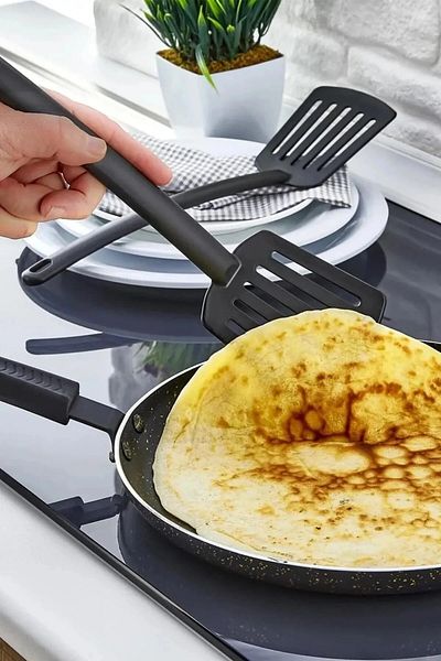 Rotanev Practical Fireproof Non-Stick Teflon Spatula - 220 Degree Resistant Serving Spatula 1 Piece