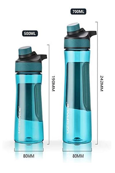 Uzspace 700 ml Magnet Lid Tritan Water Bottle -Non-Slip Body Ff700