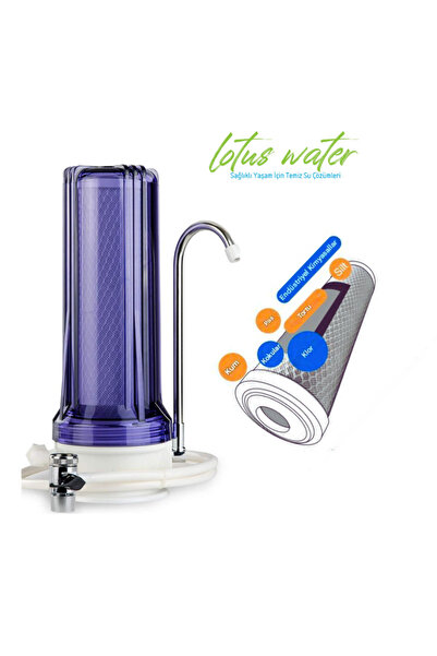 Lotus Musluk Tipi Tezgah  Üstü Atıksız Su Arıtma Cihazı İçme Suyu Filtreleme ...