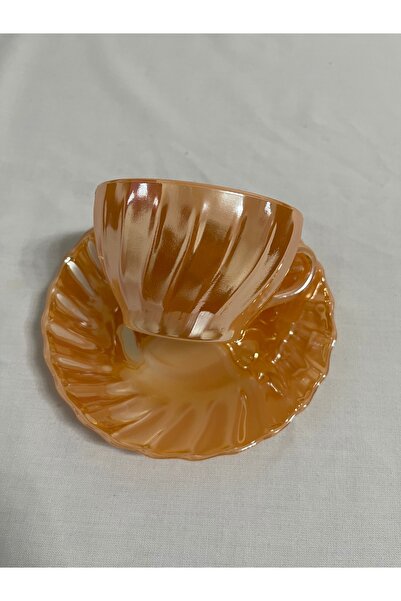 EliteCup Mexico Sarı Nostaljik Fincan Nescafe Fincanı 6 Kişilik