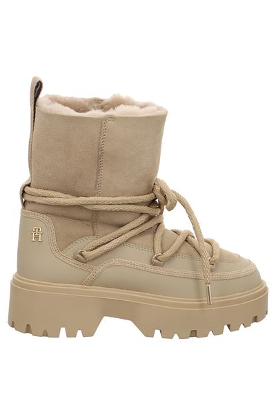 Tommy Hilfiger REAL SHEARLING LACE-UP SNOWBOOT