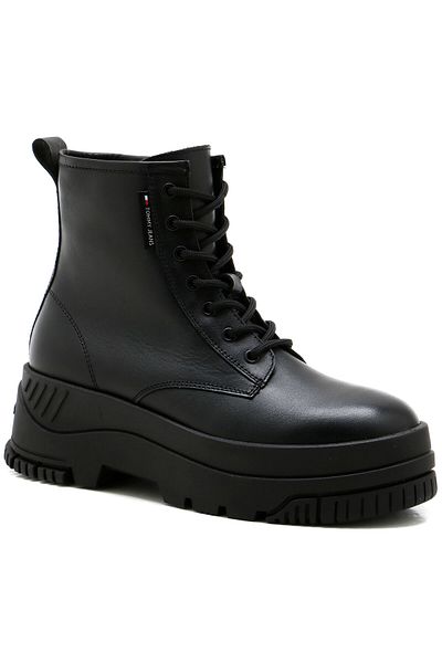 Tommy Jeans Plochá bota Tjw se šněrováním