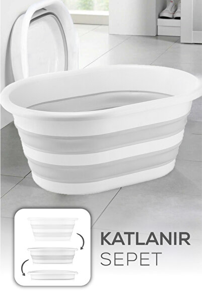 Vienev Akordiyon Katlanabilir Çamaşır Sepeti 25 Litre