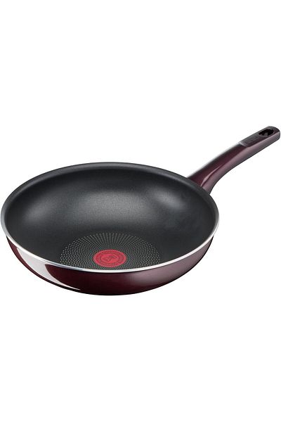 TEFAL Wok Pan |   Resist Intense 28 cm Non-Stick Wok Frying Pan with Thermo Spot