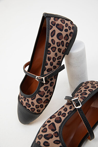 SOHO 20018-as modell leopárdmintás női balerinák
