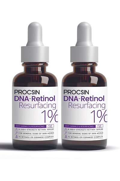 PROCSIN Hydro Solution - 1% Retinol and Ceramide Intensive, Anti-Wrinkle and Renewal Serum 30ml X2