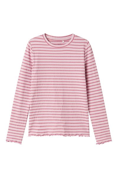 name ıt Nkfvemma Glitter Pink Slim Fit Top - 13235162