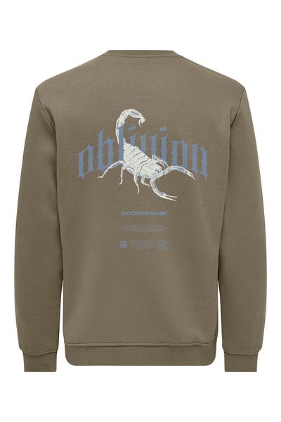 name ıt Only & Sons Brown Men's Sweatshirt 22032287